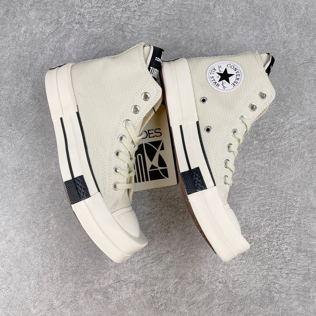 Rick Owens DRKSHDW Converse Turbodrk Chuck Taylor ALL Star 1970S High 白色 高筒 板鞋 休闲鞋 帆布鞋 男鞋 女鞋 172346C