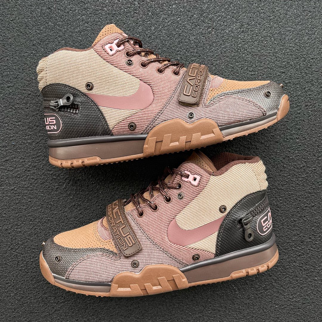 CACT.US CORP Nike Air Trainer 1 Wheat Travis Scott 联名款 棕色 实战鞋 球鞋 篮球鞋 男鞋 DR7515-200