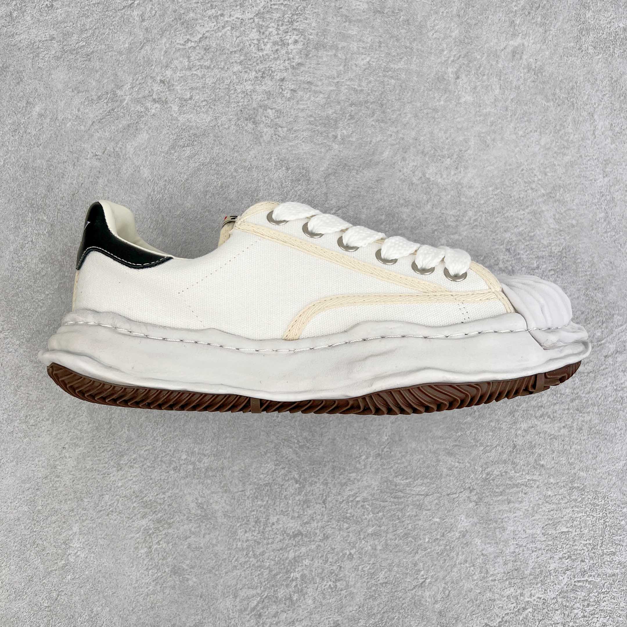 MIHARA YASUHIRO Original MMY 三原康裕 白色 水洗做旧 低筒 溶胶鞋 帆布鞋 板鞋 休闲鞋 增高鞋 男鞋 女鞋 