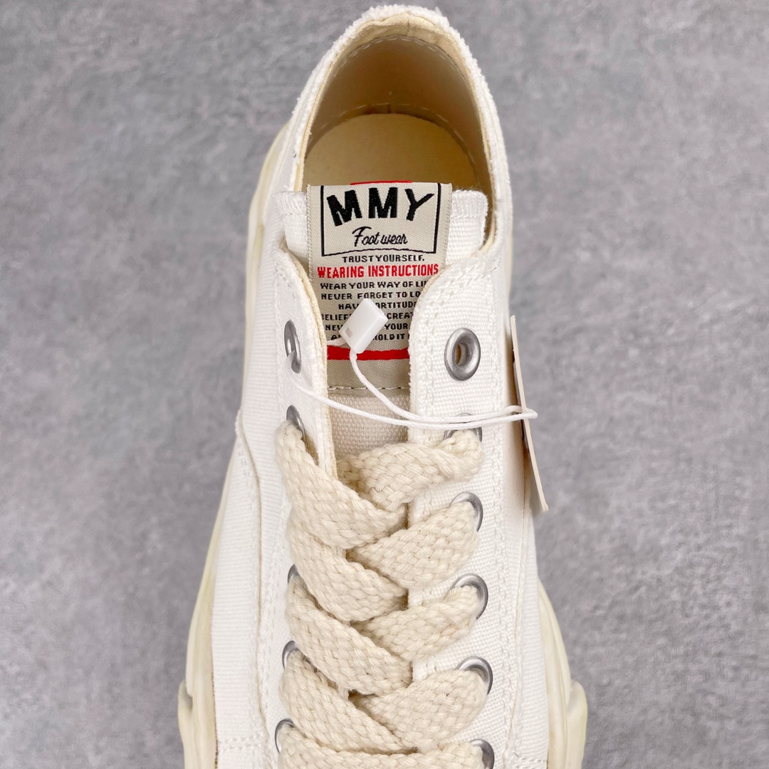 MIHARA YASUHIRO Original MMY 三原康裕 白色 水洗做旧 低筒 溶胶鞋 帆布鞋 板鞋 休闲鞋 增高鞋 男鞋 女鞋 
