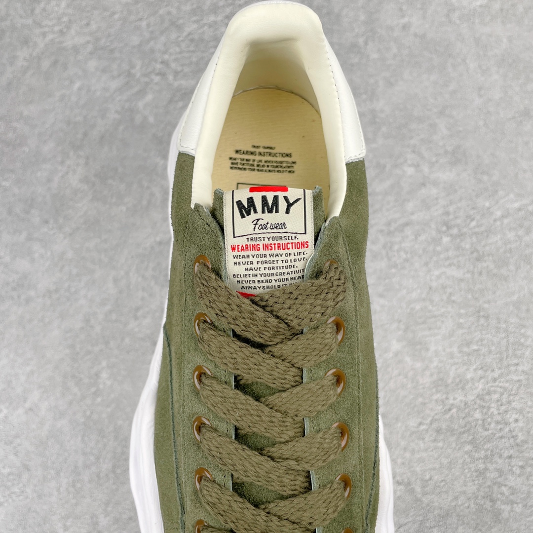 MIHARA YASUHIRO Original MMY 三原康裕 绿色 麂皮 低筒 溶胶鞋  板鞋 休闲鞋 增高鞋 男鞋 女鞋 A07FW708