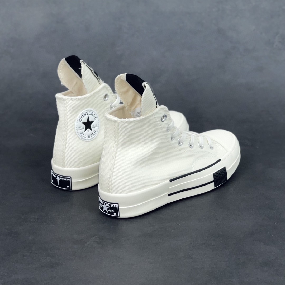 [Copy]Rick Owens DRKSHDW Converse Chuck Taylor ALL Star 1970S High 白色 高筒 板鞋 休闲鞋 帆布鞋 男鞋 女鞋 172346C