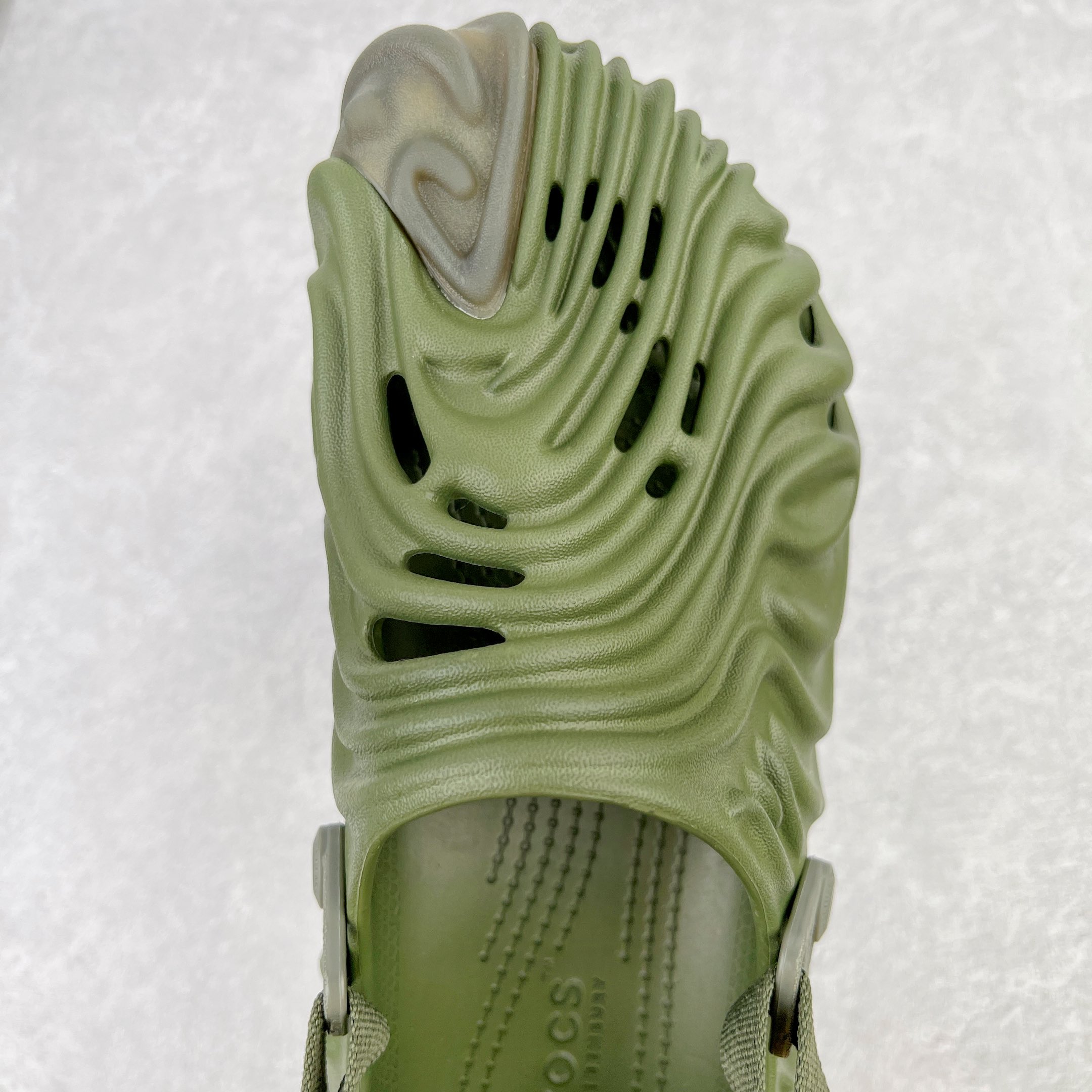 Salehe Bembury Crocs Pollex Clog Cucumber 军绿色 室内外 拖鞋 沙滩鞋  男女同款 207393-309