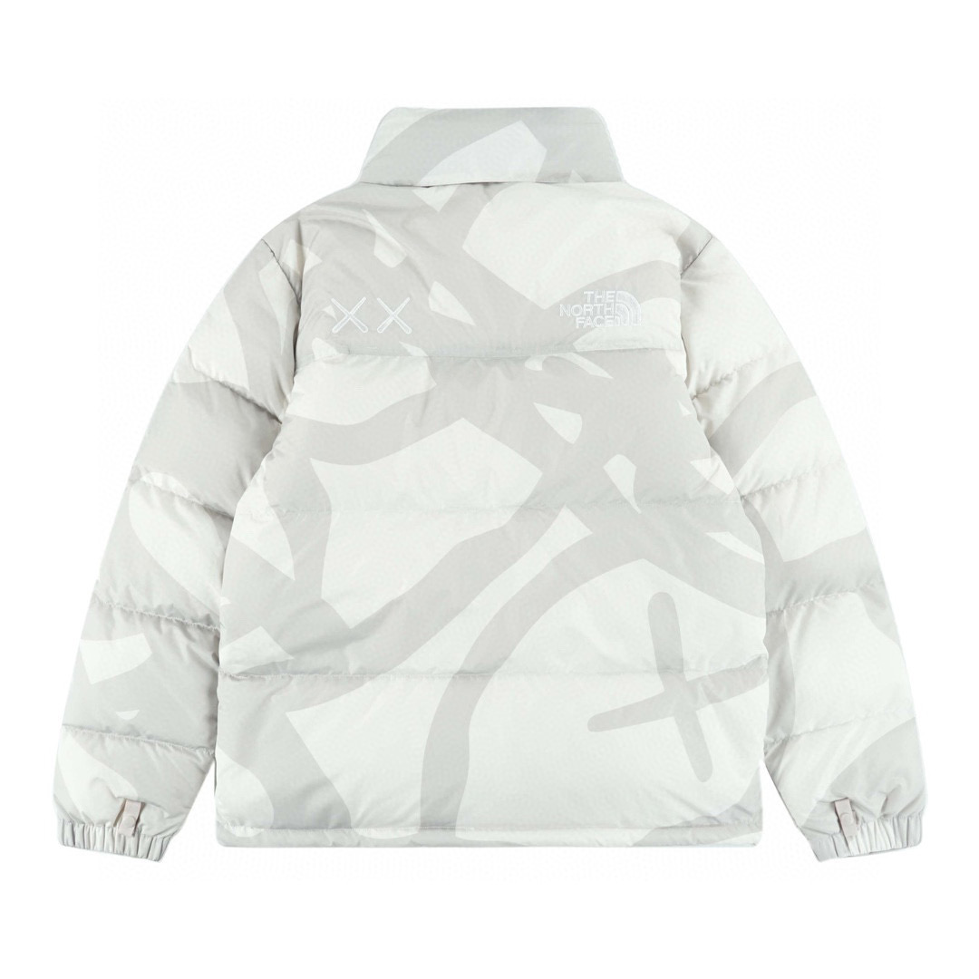 Kaws THE NORTH FACE   白色 羽绒服 北面 北脸  外套 长袖 保暖 男女同款  