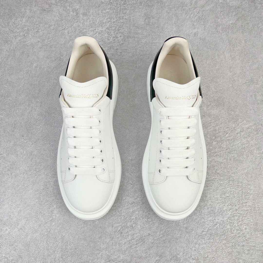 Alexander McQueen 麦昆 黑白 皮尾 低筒 板鞋 休闲鞋 厚底鞋 增高鞋 男鞋 女鞋 553680WHGP59061