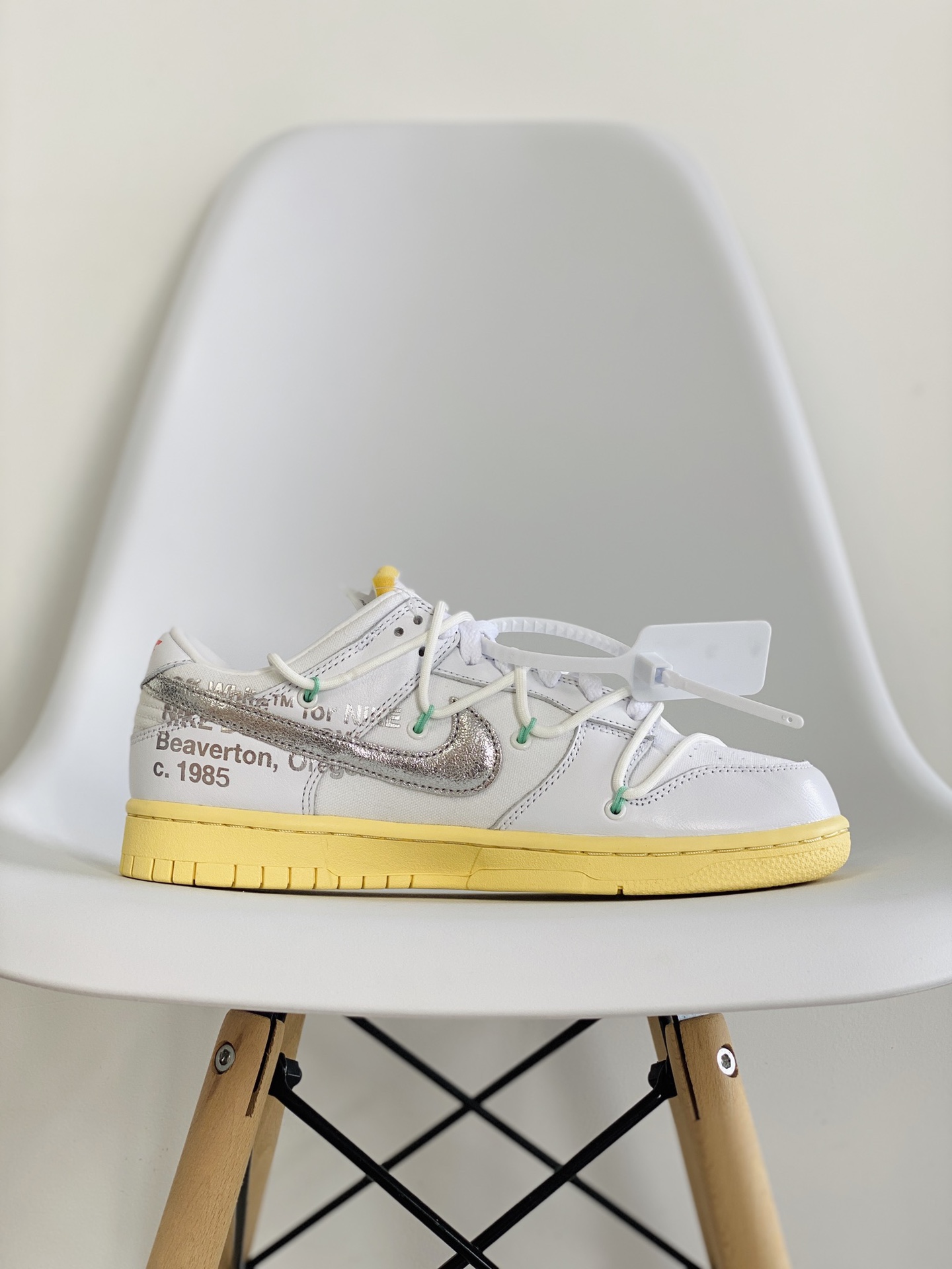 NO.01 Off-White Duunk  Low THE 50-01 白银  低筒 板鞋 休闲鞋 滑板鞋 男鞋 女鞋 DM1602-127