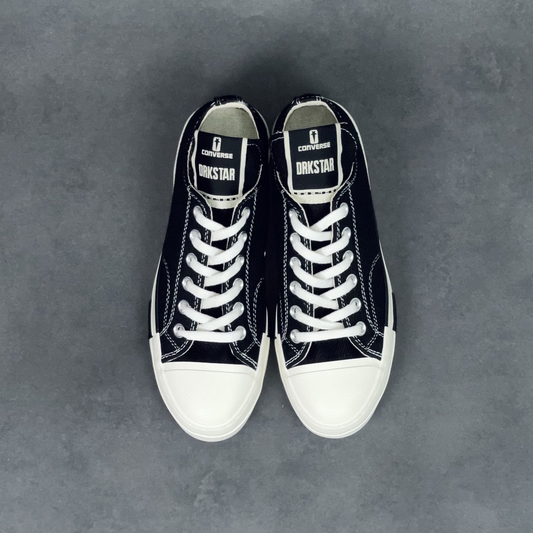 Rick Owens DRKSHDW Converse Turbodrk Chuck Taylor ALL Star 1970S Ox  黑色 高筒 板鞋 休闲鞋 帆布鞋 男鞋 女鞋 172347C