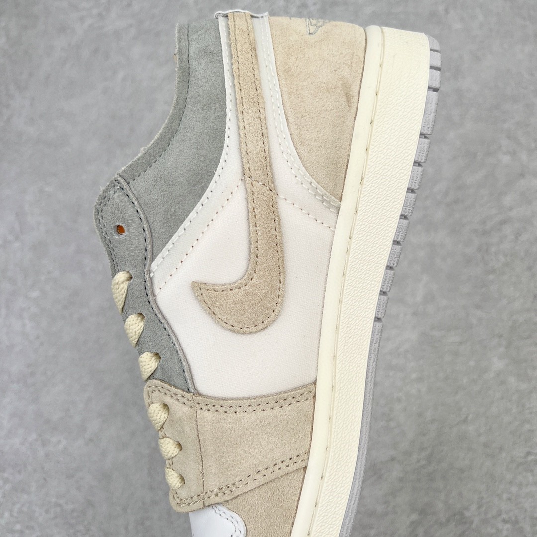 Air Jordan 1 Low AJ1 SE Craft White and Phantom 白灰 拼接 低筒 板鞋 休闲鞋 女鞋 男鞋 DN1635-100