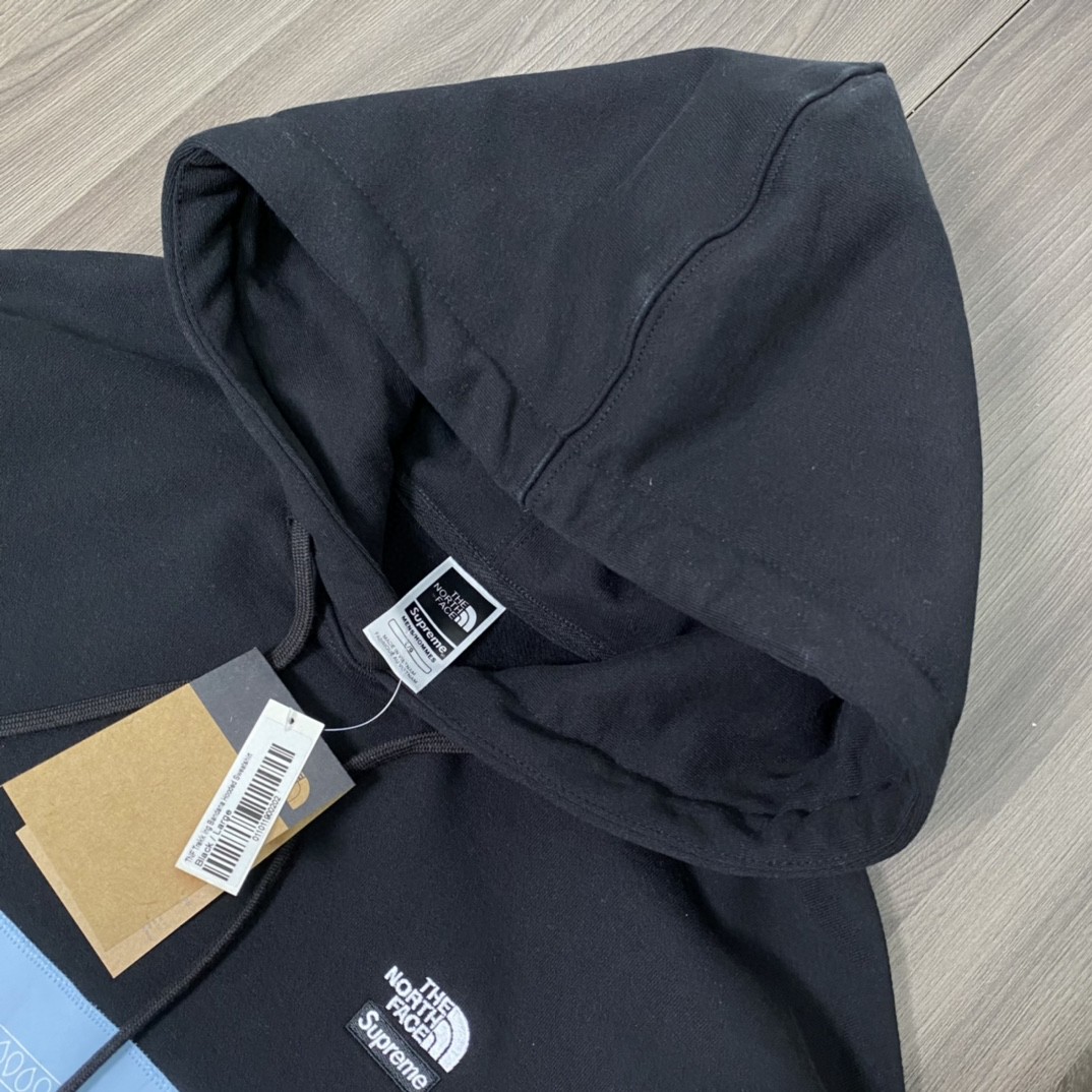 Supreme SS22 Week 16 The North Face 联名款 Bandana Hooded Sweatshirt 腰果花拼色 白色 黑色 连帽卫衣 加绒 套头 宽松 男女同款 SUP-SS22-449