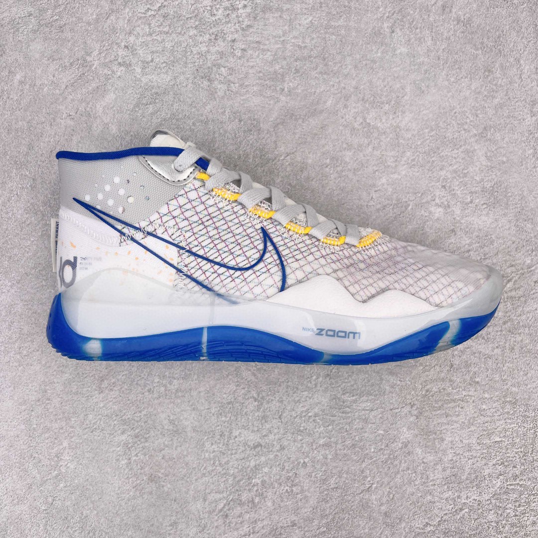 Zoom KD 12 杜兰特12 白蓝 高筒 减震防滑 实战鞋 篮球鞋 运动鞋 男鞋 AR4230-100