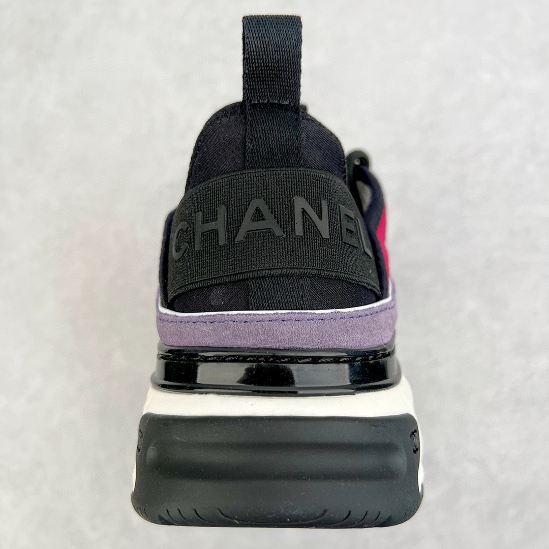 CHANEL 香奈儿 粉紫 绒面 小牛皮 低筒 运动鞋 休闲鞋 跑步鞋 女鞋