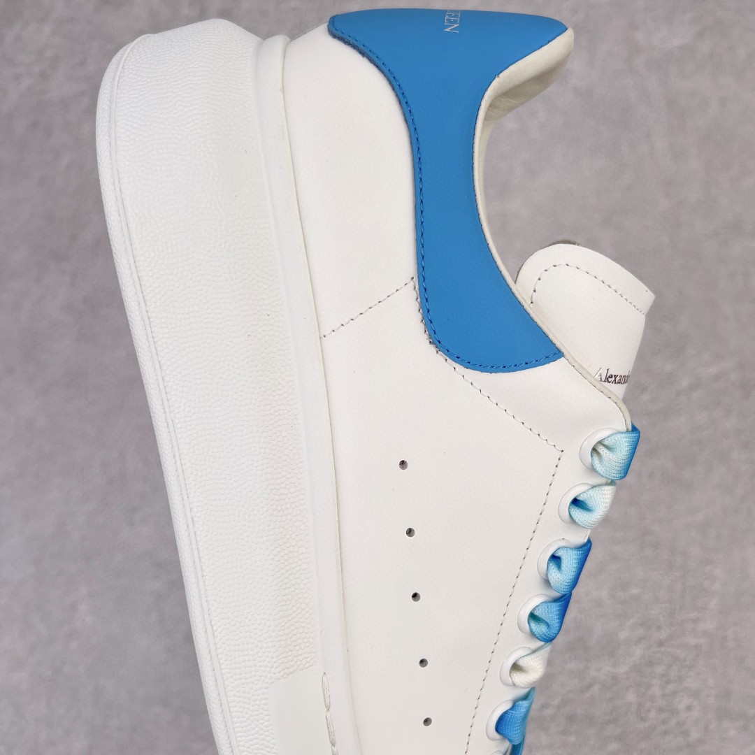 Alexander McQueen 麦昆 白色 蓝尾 扎染 低筒 板鞋 休闲鞋 厚底鞋 增高鞋 男鞋 女鞋 