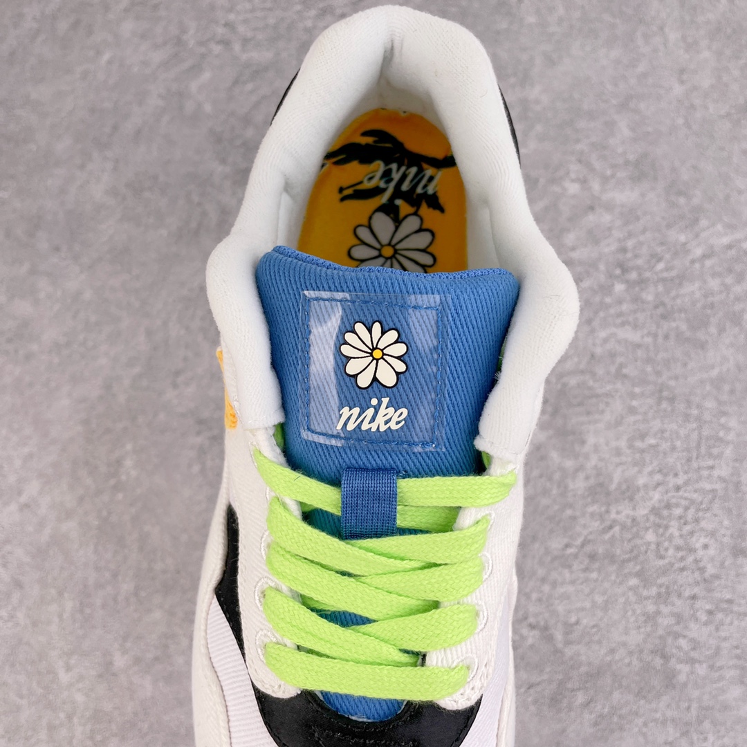 Air Max 1 Daisy Pack 小雏菊 灰白黄 低筒 减震运动鞋 休闲鞋 板鞋 男鞋 女鞋 CW6031-100