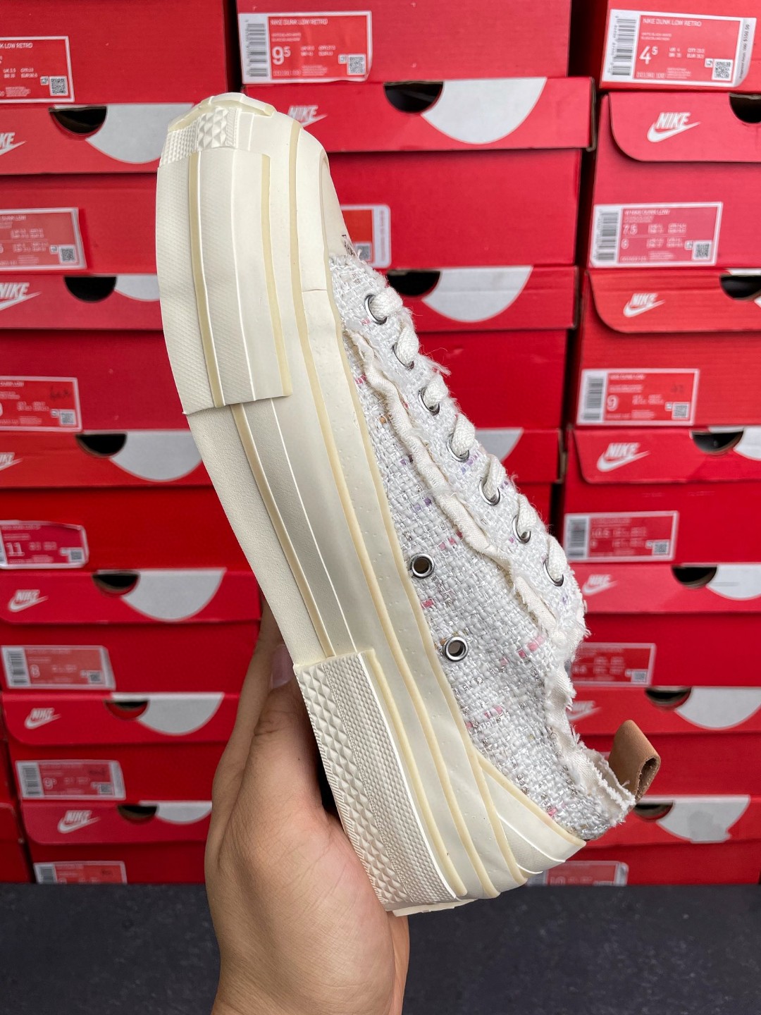 xVESSEL G.O.P.  吴建豪 白色 织物拼接 变色 低筒 硫化鞋 板鞋 休闲鞋 男鞋 女鞋 F21X21W