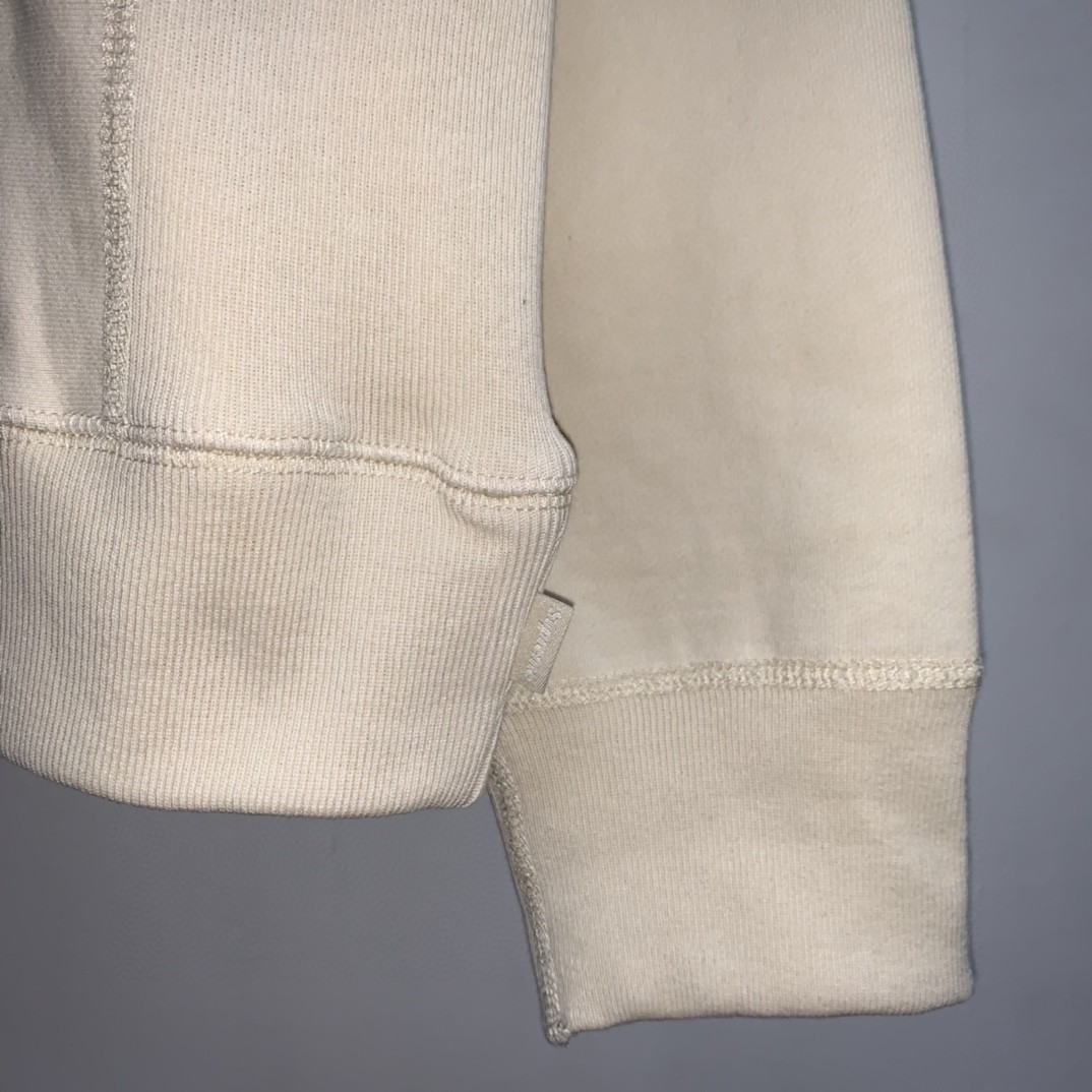 Supreme Week 15 Cross Box Logo Hooded Sweatshirt Logo 刺绣徽标 米色 连帽卫衣 加绒加厚 宽松 男女同款 SUP-FW20-335