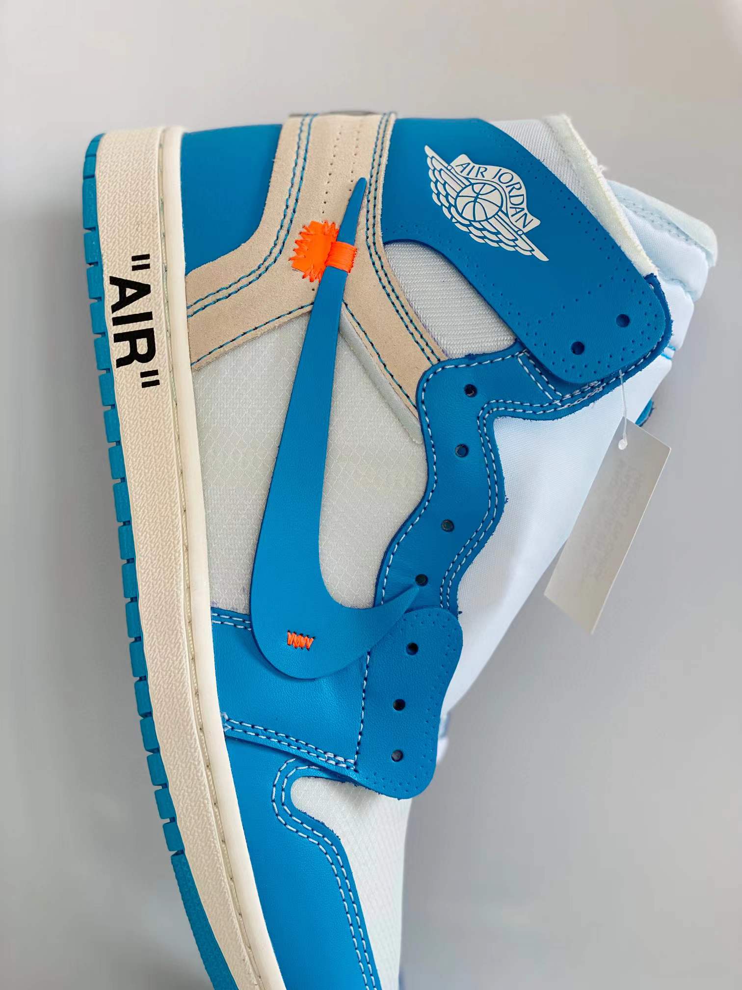 OFF-White Air Jordan 1 AJ1 Retro OG UNC 北卡藍 聯名 篮球鞋 高筒 休闲鞋 男鞋 板鞋 AQ0818-148