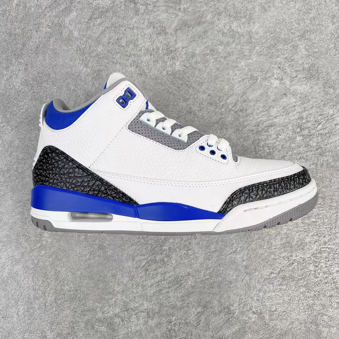 Air Jordan 3 Retro Racer Blue 賽車藍  AJ 3低筒 休闲鞋 篮球鞋 板鞋 男鞋 CT8532-145