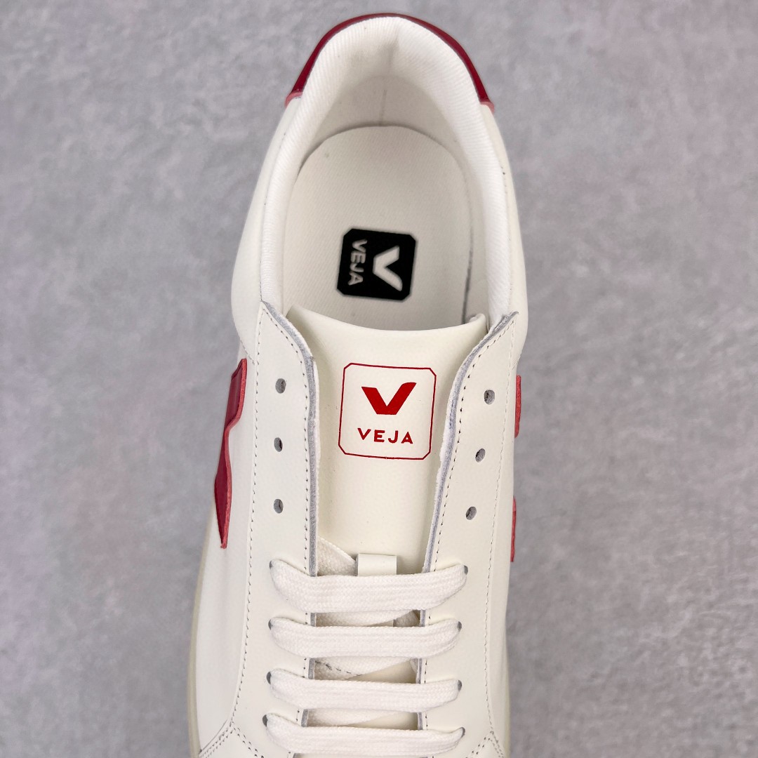 VEJA Esplar 白红 皮革 低筒 板鞋 休闲鞋 运动鞋 女鞋 男鞋 EO022110