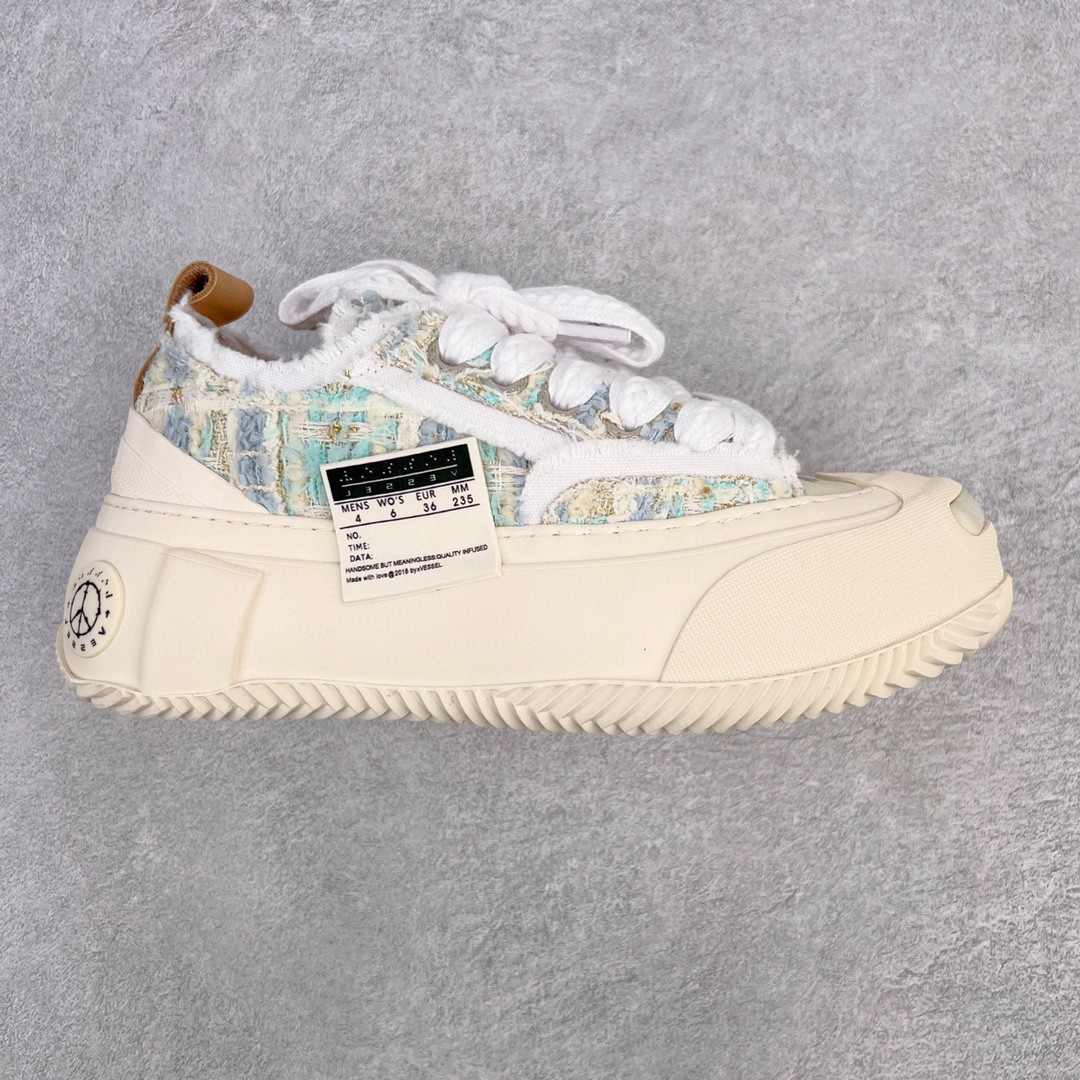 xVESSEL G.O.P. 2.0 MARSHMALLOW Lows 吴建豪 棉花糖 蓝色 白蓝 粗花呢 光感变色 低筒 硫化鞋 板鞋 休闲鞋 男鞋 女鞋 F22X64B