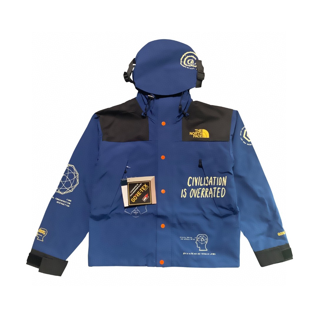 The North Face x Brain Dead 联名款 Printed Mountain Jacket 北面 脑死亡涂鸦冲锋衣 夾克 防水 防風 外套 男款 女款 NF0A4QR9JC6