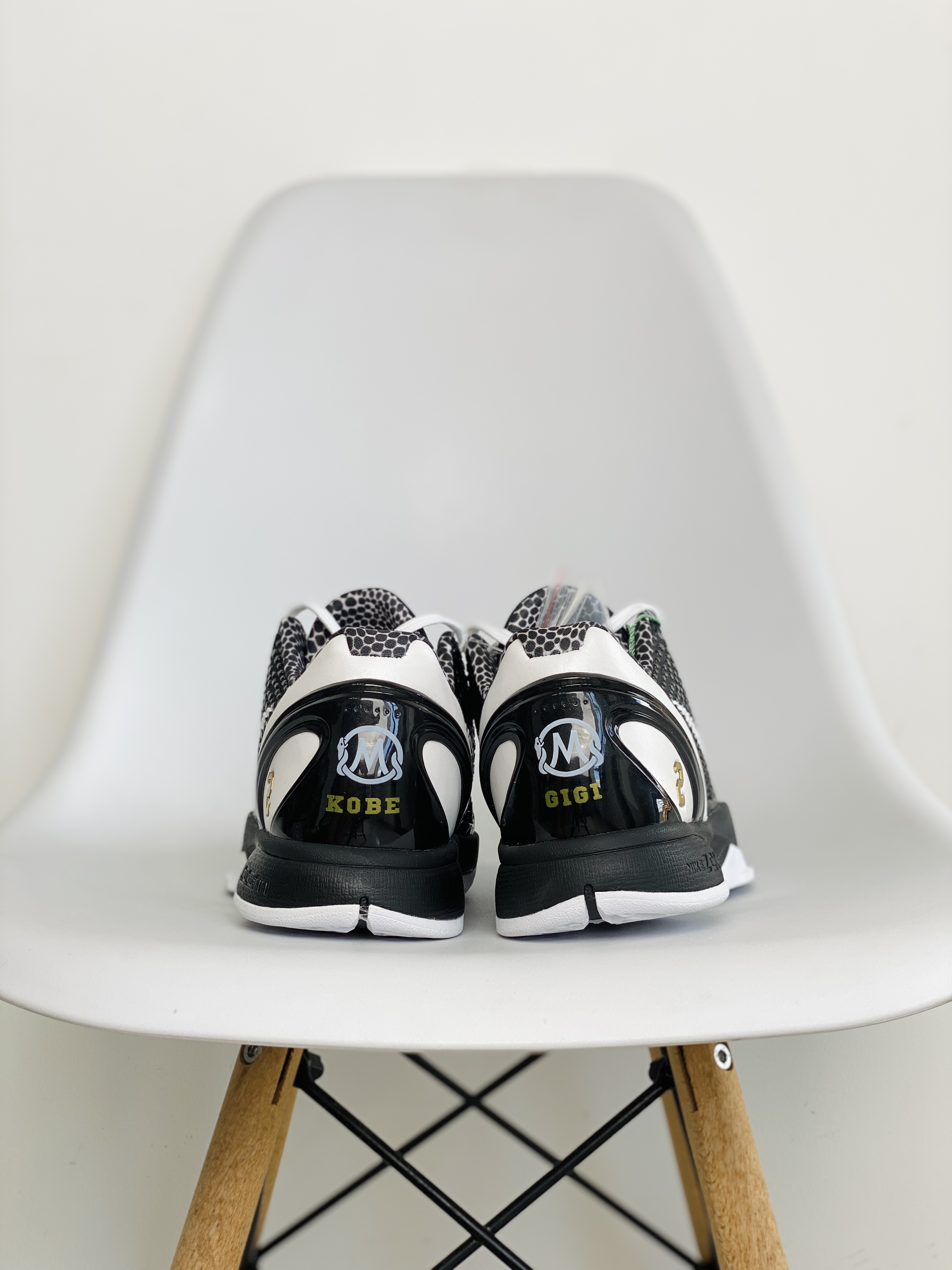 S2外贸 KOBE6 Mambacita Sweet 16 GIGI  低筒  前掌氣墊 黑白 天使 紀念款 科比 6  球鞋 籃球鞋 實戰鞋 真碳板 男鞋 CW2190-002