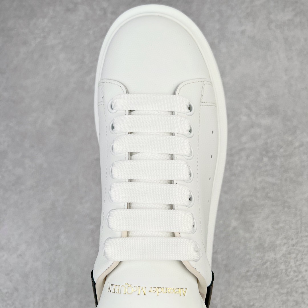 Alexander McQueen 麦昆 黑白 皮尾 低筒 板鞋 休闲鞋 厚底鞋 增高鞋 男鞋 女鞋 553680WHGP59061