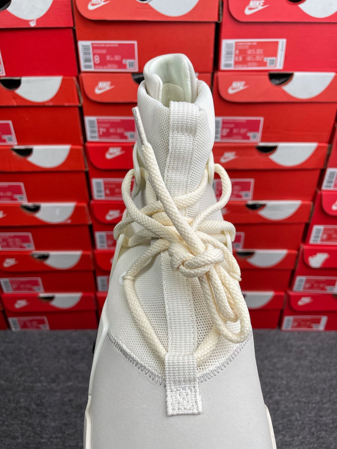 Nike Air Fear of God 1 Sail Black FOG 灰色 高筒 篮球鞋 球鞋 实战鞋 运动鞋 AR4237-100