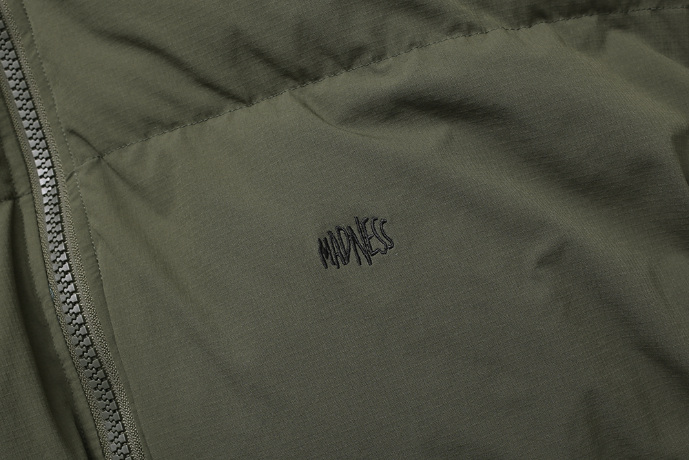 MADNESS QUILTED DOWN JACKET 羽绒服 军绿色 休闲 保暖 羽绒外套 长袖 冬季 男女同款