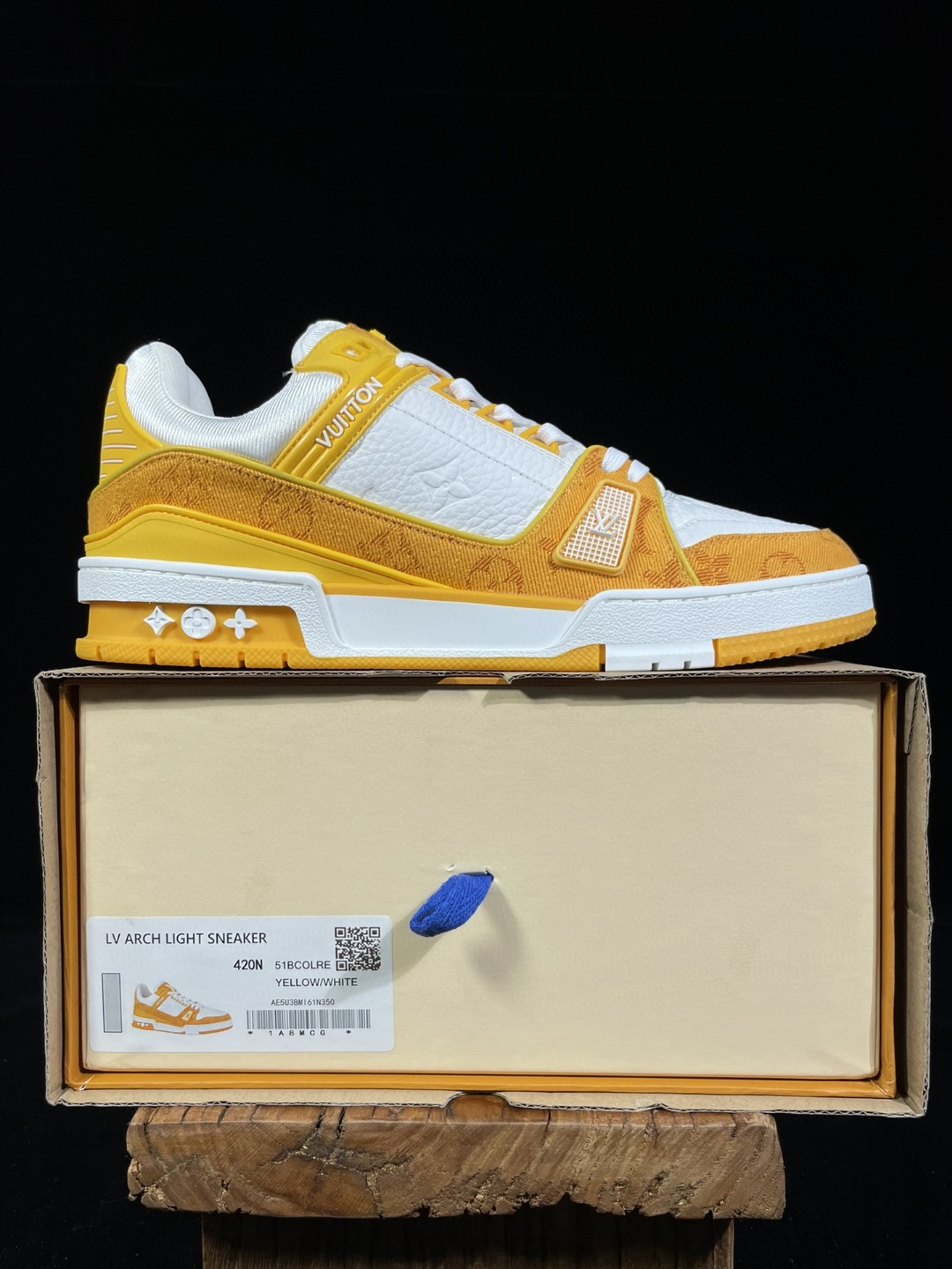 Louis Vuitton 路易威登 Trainer 黄白 低筒 休闲鞋 板鞋 运动鞋 男鞋 女鞋 1A9JHB