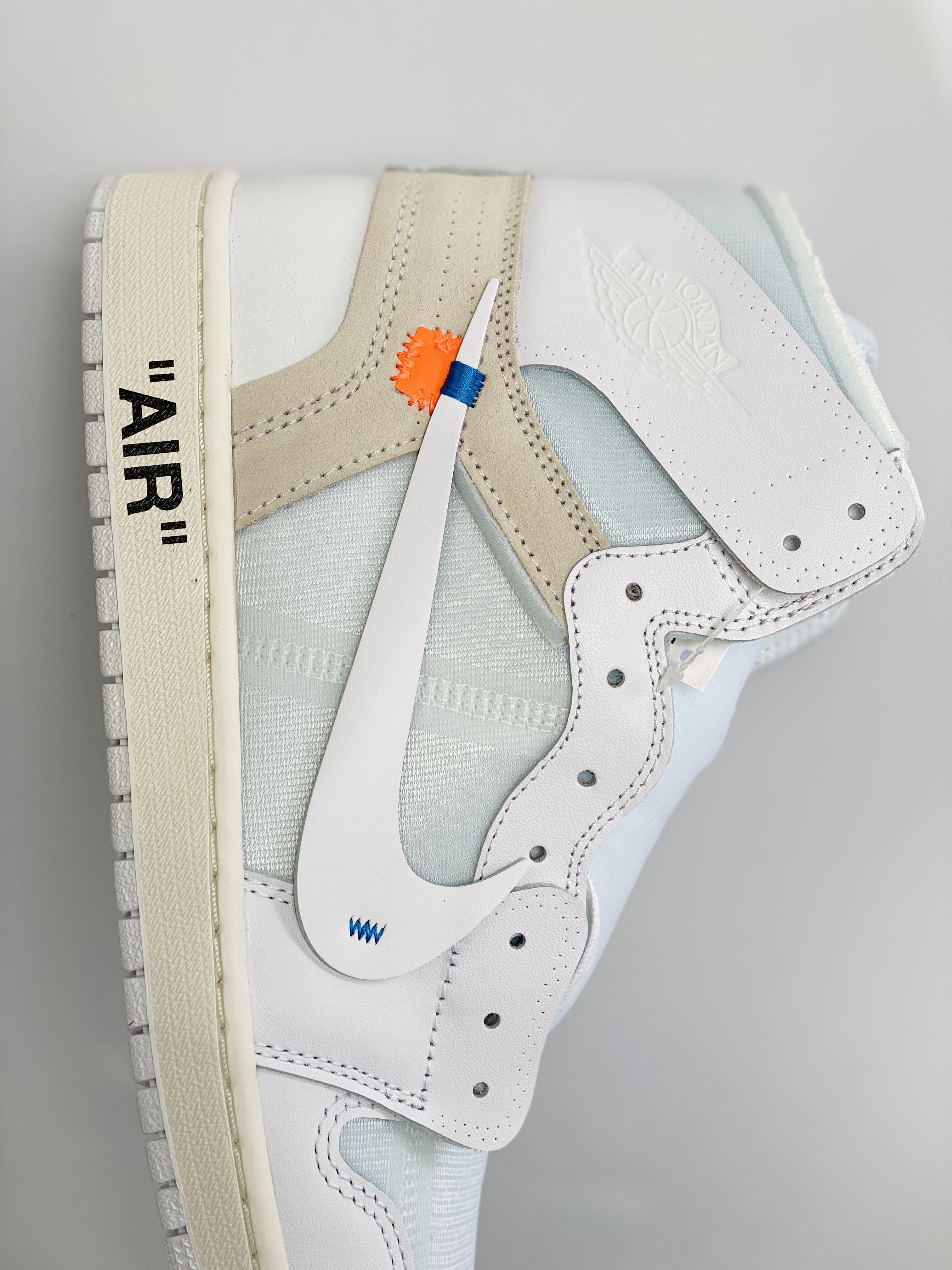 OFF-White Air Jordan 1 AJ1 Retro White the ten 歐洲限定 白色  聯名 篮球鞋 高筒 休闲鞋 男鞋 板鞋 AQ0818-100