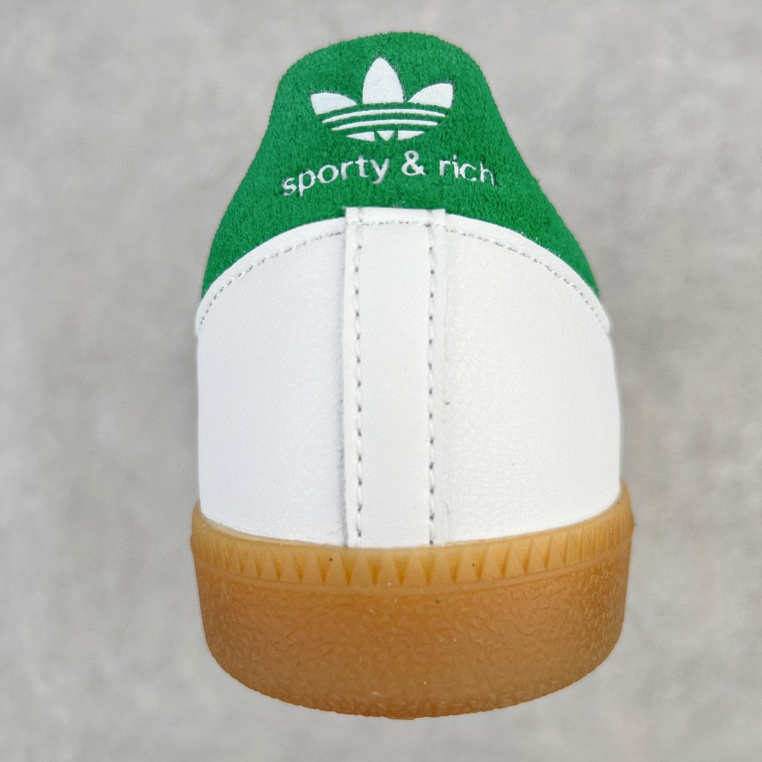 SPORTY & RICH adidas originals Samba OG 白绿 低筒 复古板鞋 休闲鞋 男鞋 女鞋 HQ6075