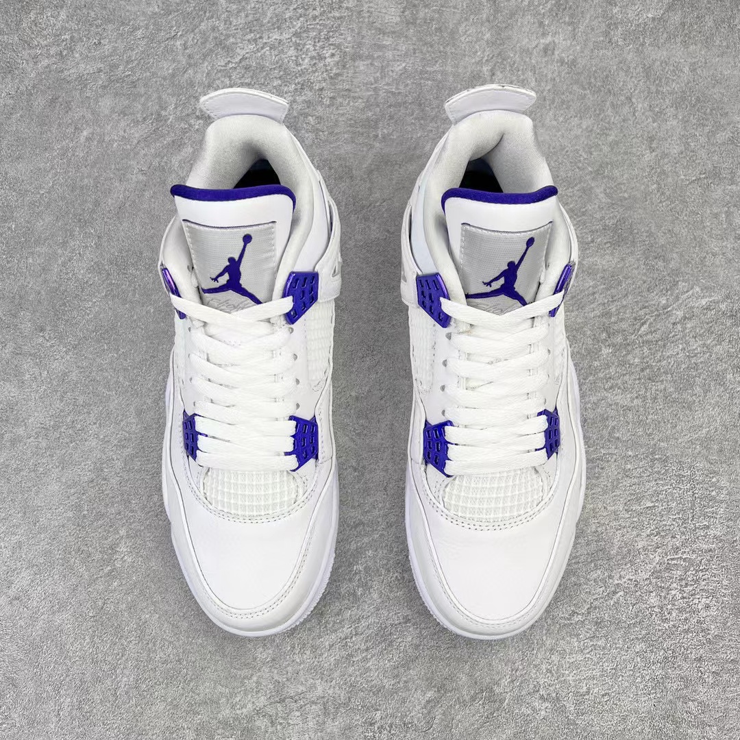 Air Jordan 4 AJ4 Retro Purple Metallic 白紫 篮球鞋 运动鞋 休闲鞋 男鞋 女鞋 CT8527-115