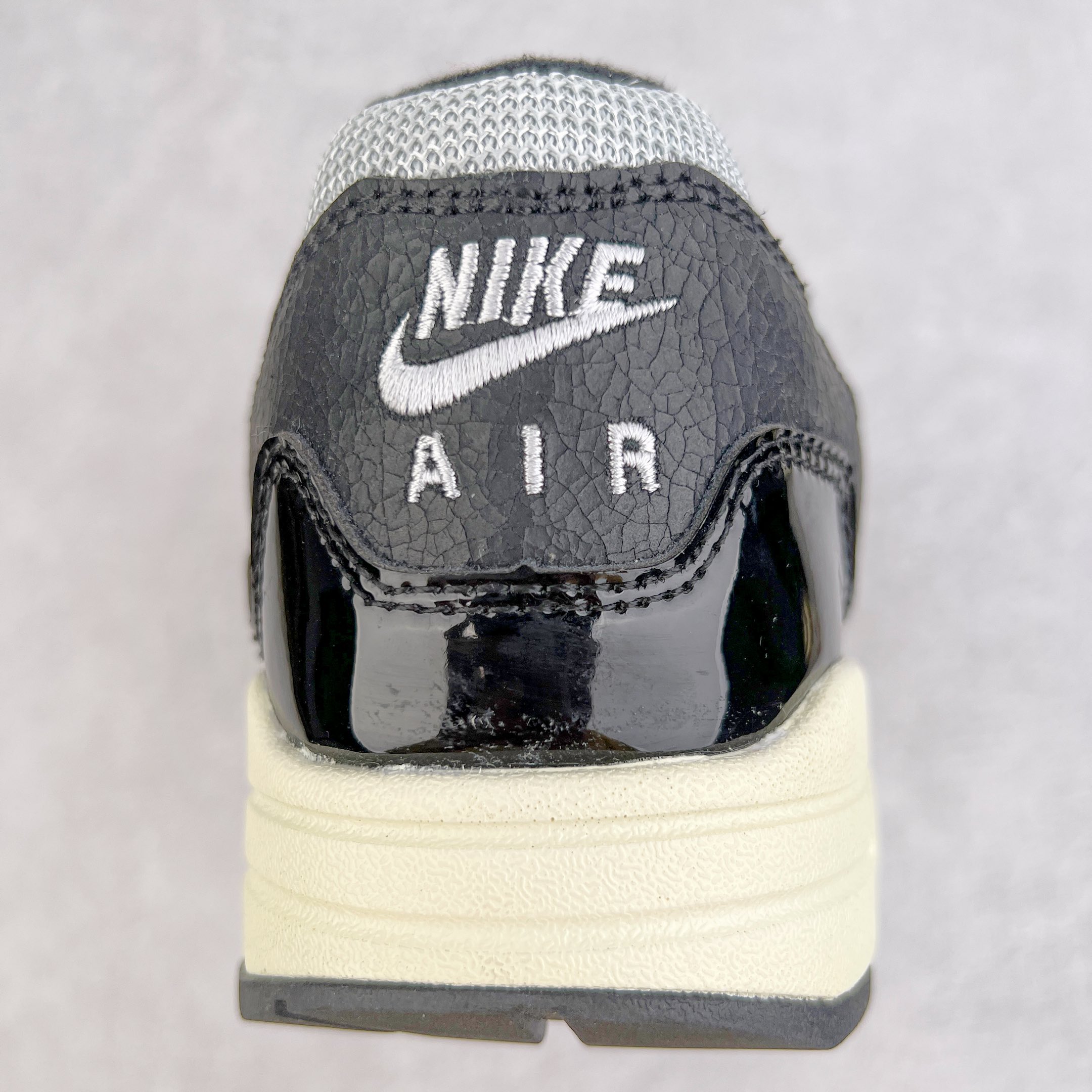 Patta Air Max 1 黑灰色 波浪纹 低筒 减震运动鞋 休闲鞋 板鞋 男鞋 女鞋 