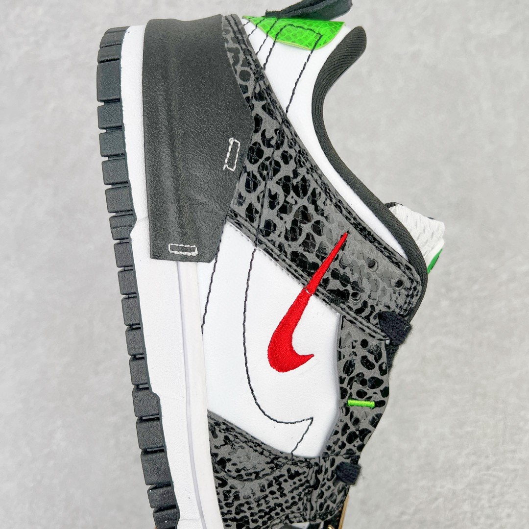 Dunk Low Disrupt 2 黑白绿 蛇纹 低筒 复古板鞋 休闲鞋 男鞋 女鞋 DV1490-161