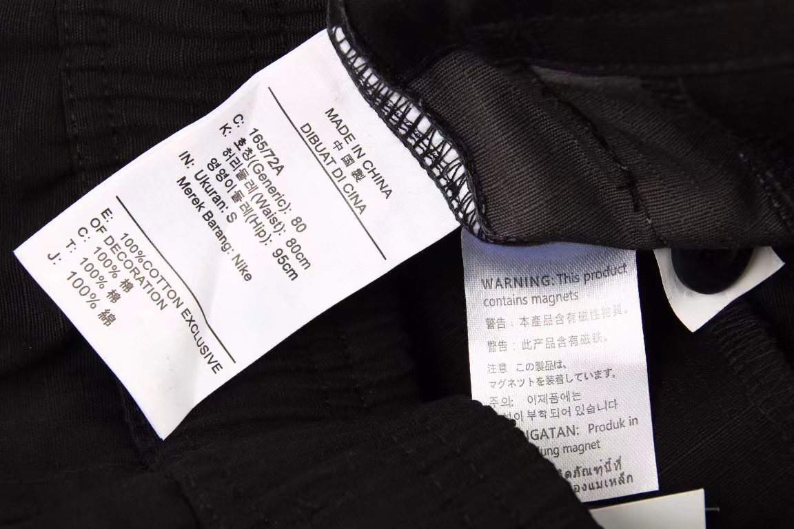 Air Jordan 6 Travis Scott  黑色 聯名 多口袋工裝休閒褲 長褲 直筒褲 棉褲 中腰 春秋款 男款 CQ4394-010