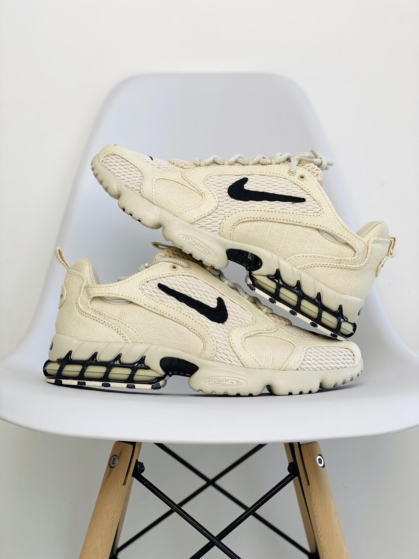 Stussy x Nike Air Zoom Spiridon CG 2 沙漠黄 减震厚底 运动鞋 休闲鞋 板鞋 男鞋 女鞋 CQ5486-200