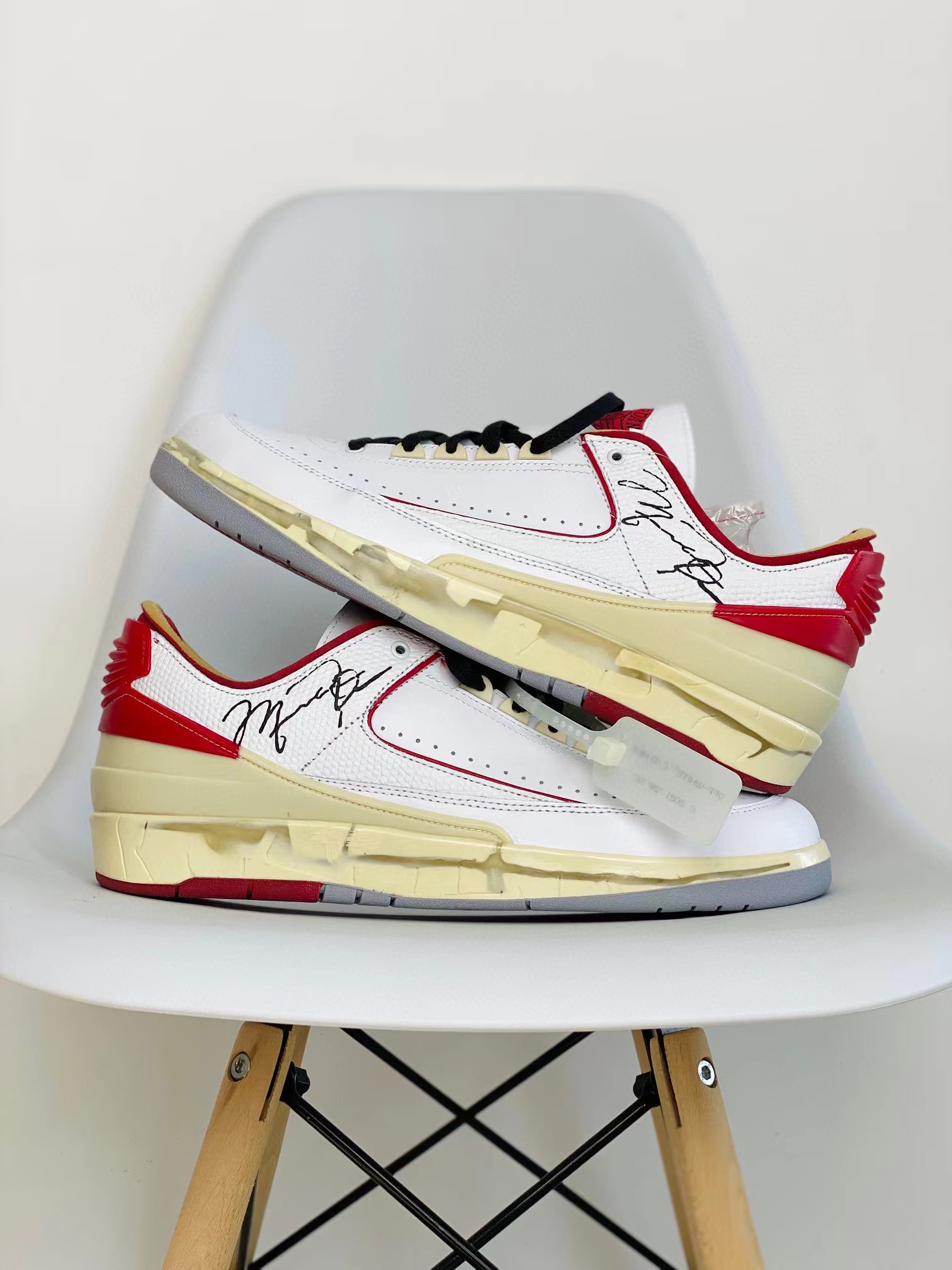 Off-White x Air Jordan AJ2 Low SP 芝加哥 低筒 联名 板鞋 男鞋 女鞋 篮球鞋 DJ4375-106