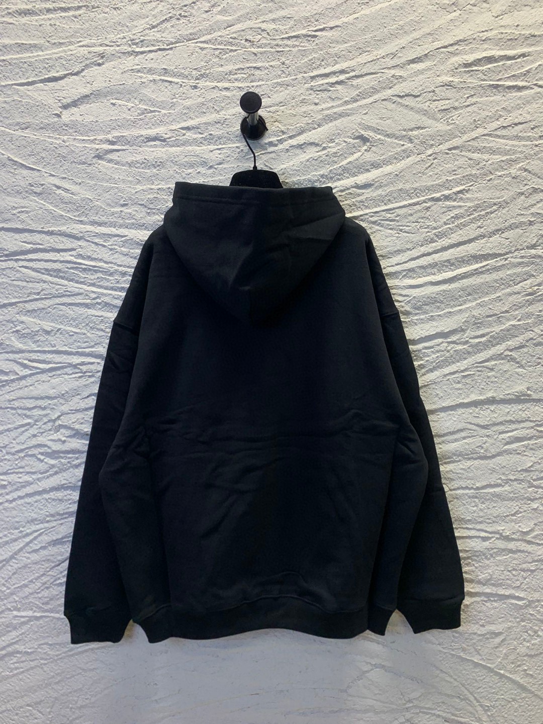 Balenciaga SS22 城市系列 纯色字母Logo 黑色 连帽卫衣 套头卫衣 长袖 秋冬 男女同款 