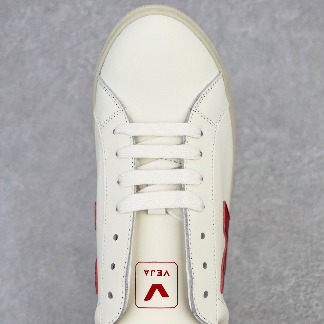 VEJA Esplar 白红 皮革 低筒 板鞋 休闲鞋 运动鞋 女鞋 男鞋 EO022110