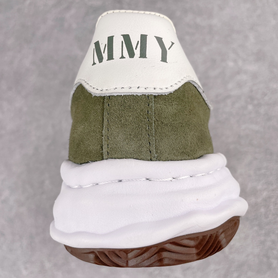 MIHARA YASUHIRO Original MMY 三原康裕 绿色 麂皮 低筒 溶胶鞋  板鞋 休闲鞋 增高鞋 男鞋 女鞋 A07FW708