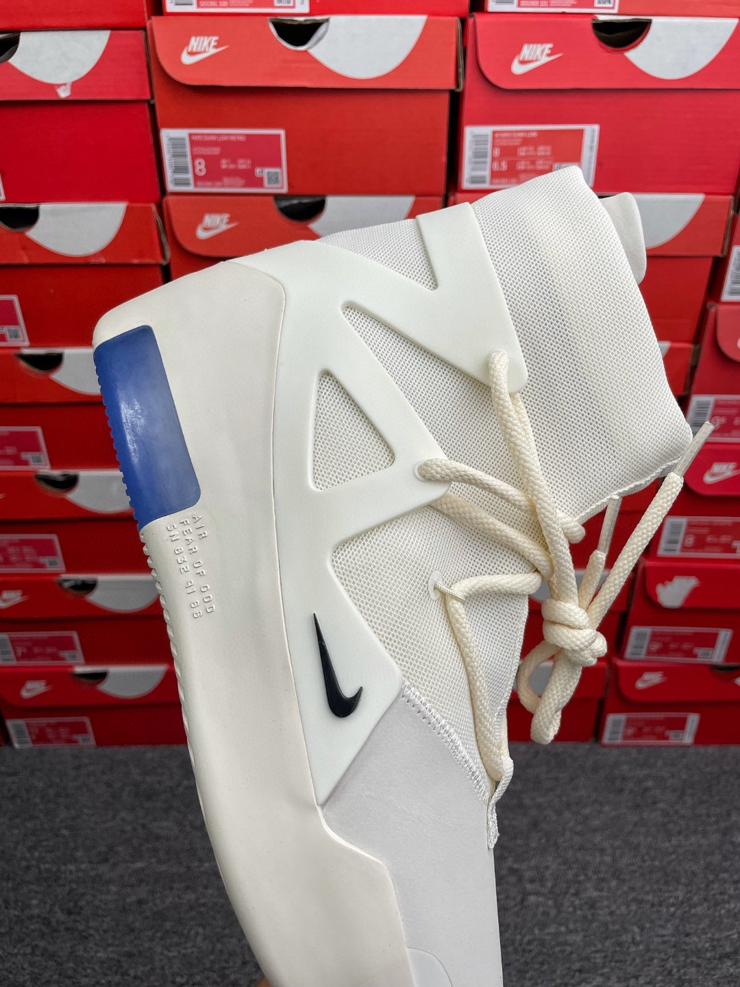 Nike Air Fear of God 1 Sail Black FOG 灰色 高筒 篮球鞋 球鞋 实战鞋 运动鞋 AR4237-100