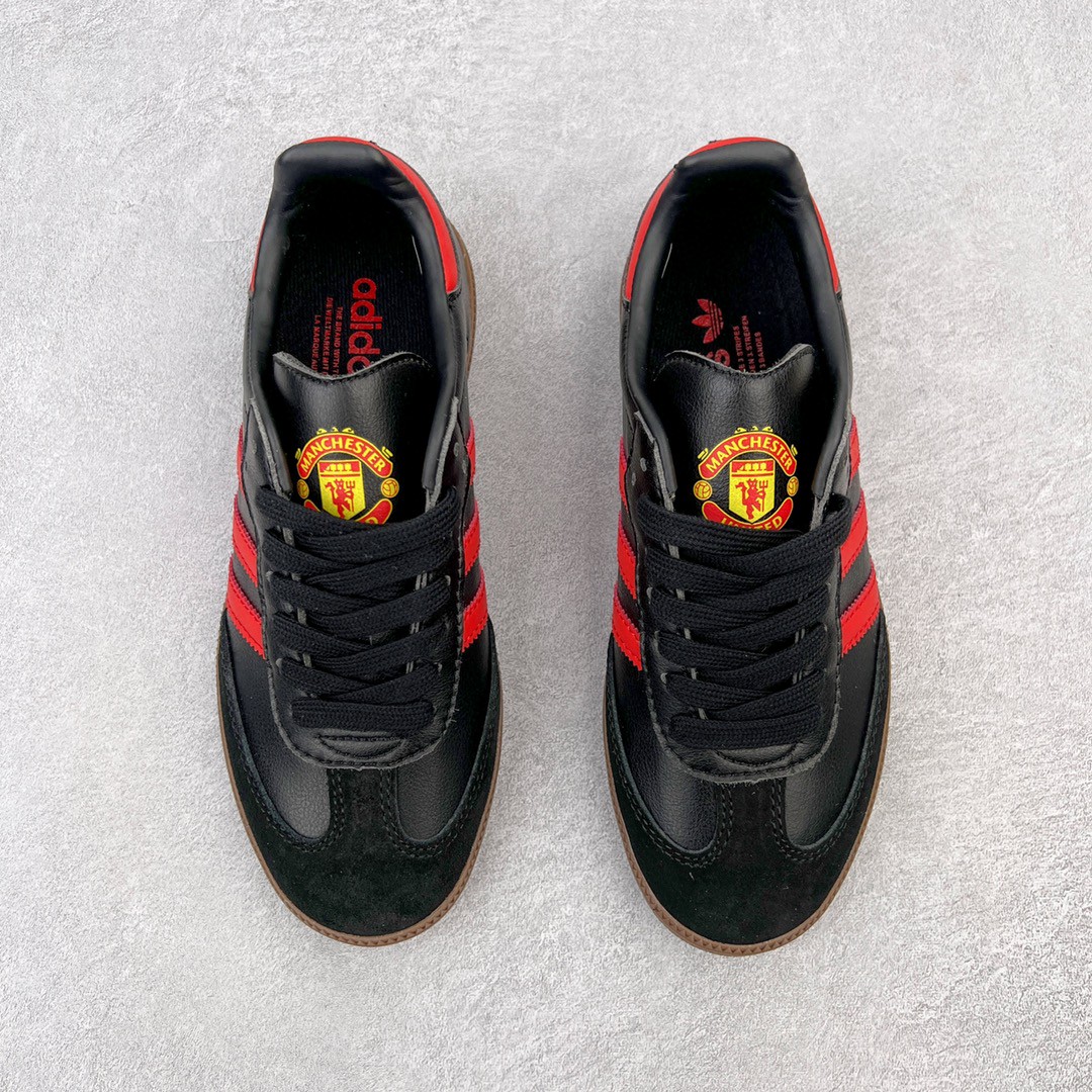 Adidas Originals Samba Team 黑红 低筒 复古板鞋 休闲鞋 男鞋 女鞋  HQ7030