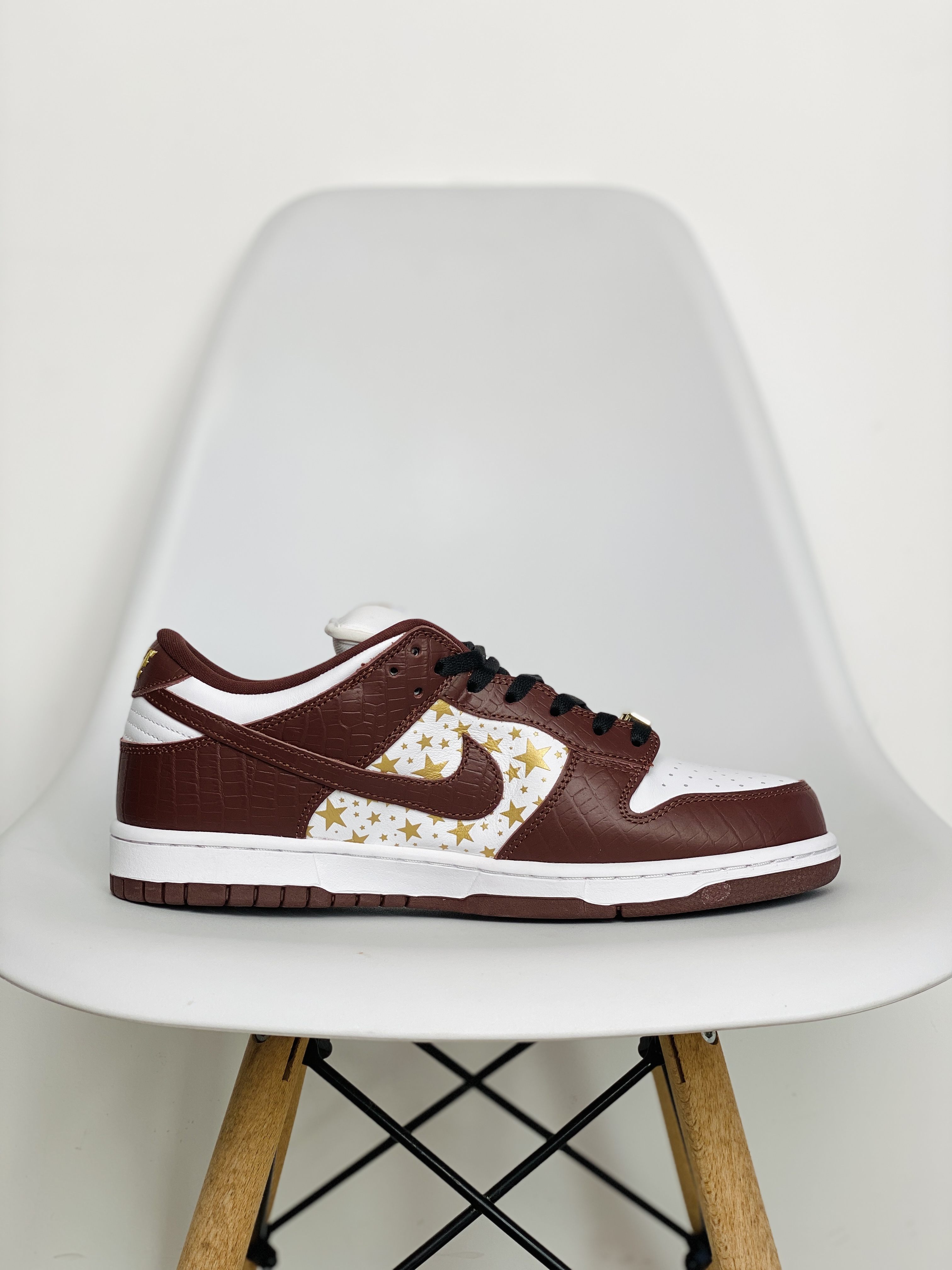 Supreme x SB Dunk Low Barkroot Brown 联名 白红金 低筒 复古板鞋 休闲鞋 男鞋 女鞋 DH3228-103