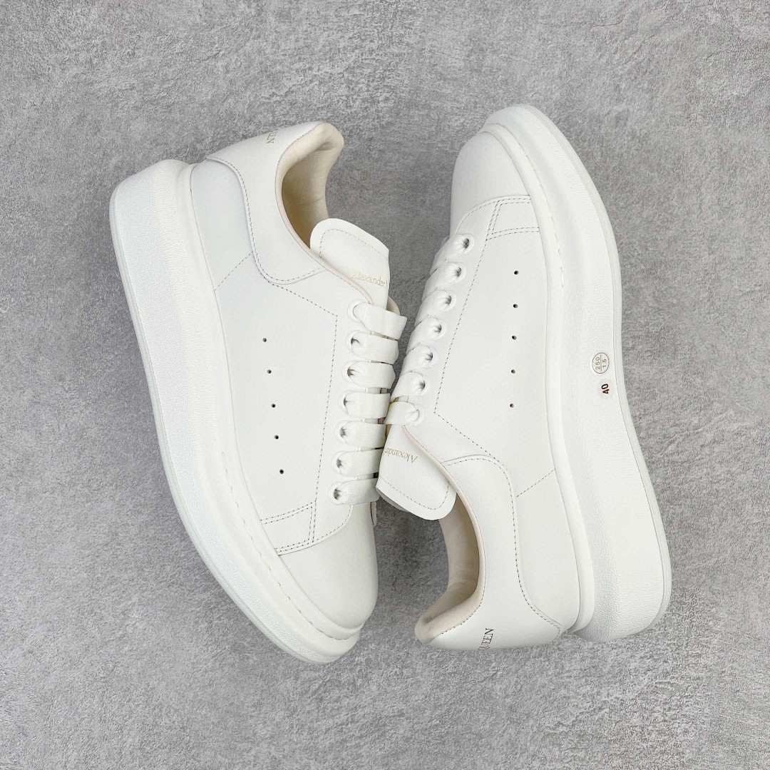 Alexander McQueen Glow In The Dark Heel Tab 麦昆 白色 低筒 板鞋 休闲鞋 厚底鞋 增高鞋 男鞋 女鞋 662652WIA4M9000