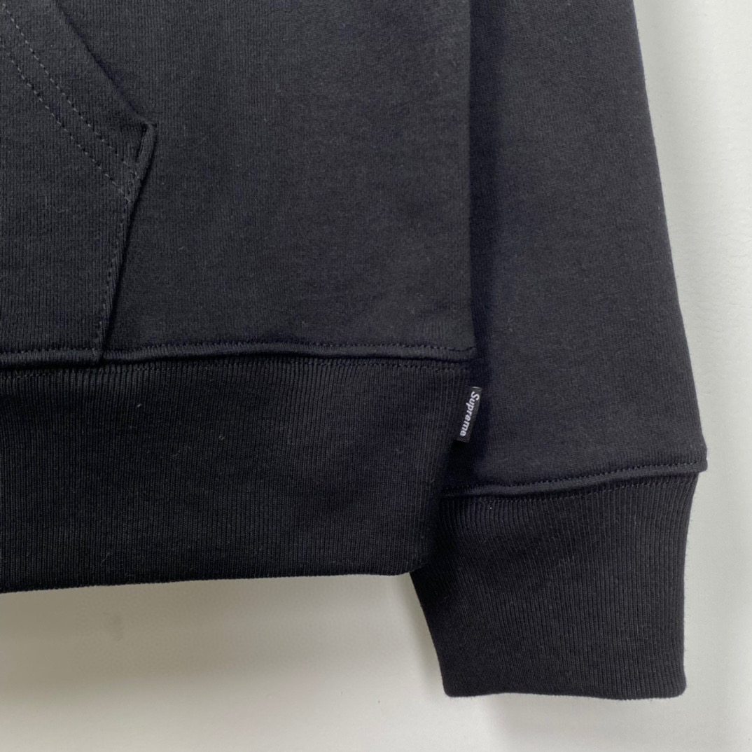 Supreme SS22  Week Bling Box Logo Hooded 黑色 宝石 长袖 保暖 加绒 卫衣男女同款  