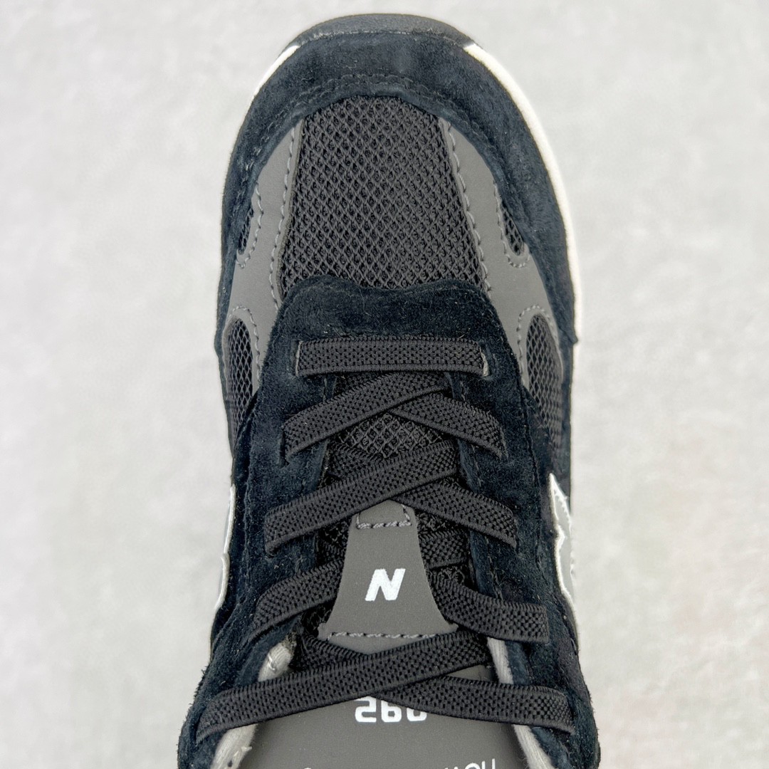 New Balance 992 系列 黑色 低筒 运动鞋 休闲鞋 板鞋 童鞋 