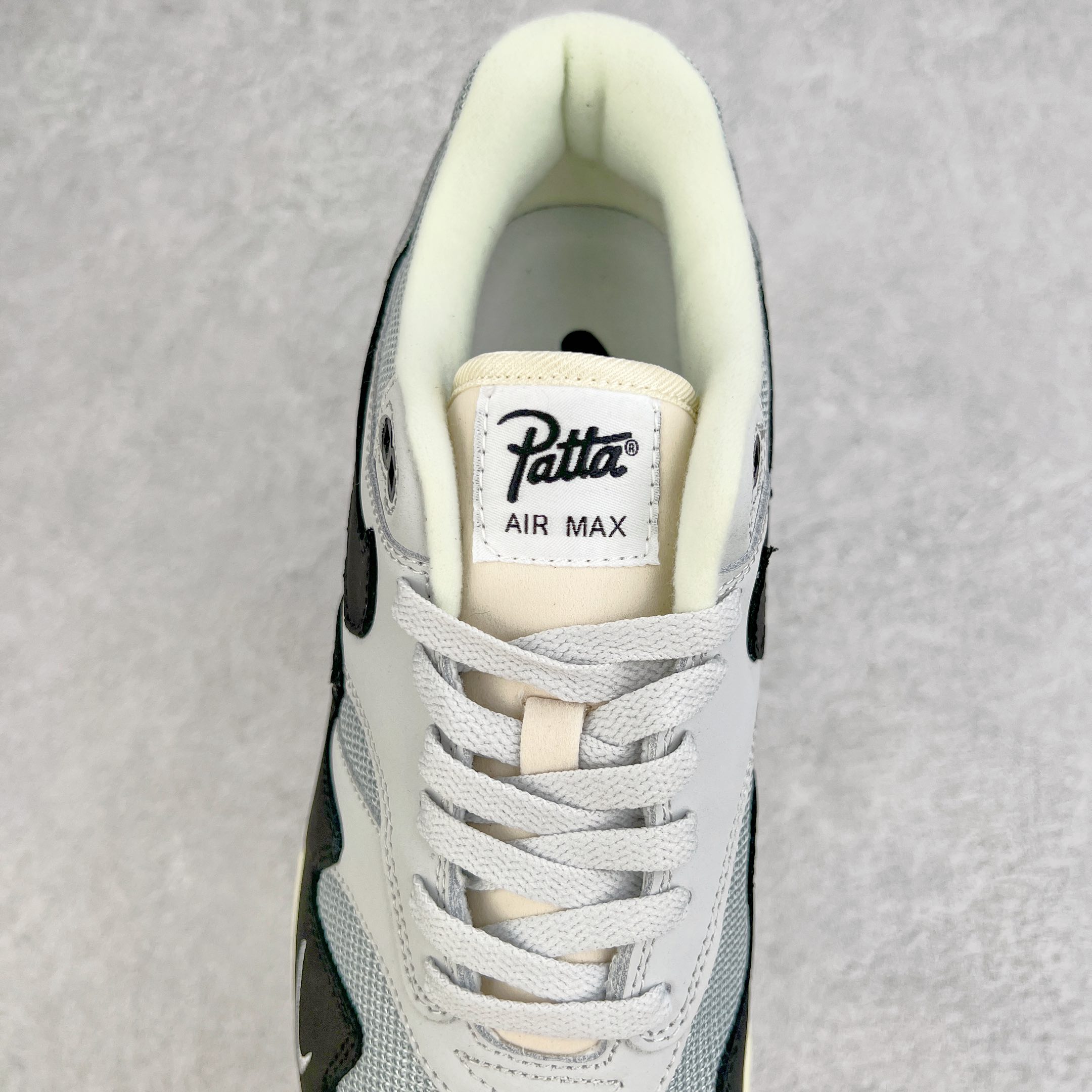 Patta Air Max 1 黑灰色 波浪纹 低筒 减震运动鞋 休闲鞋 板鞋 男鞋 女鞋 