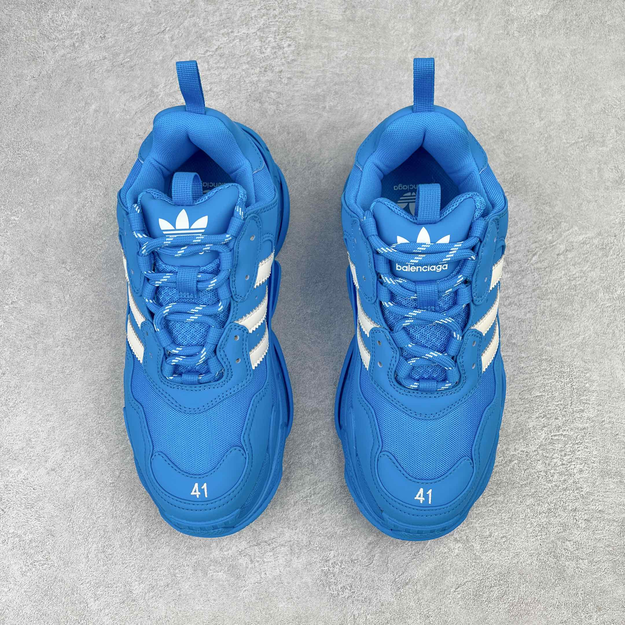 Adidas Balenciaga Track 1.0 巴黎世家 藍色 老爹鞋 运动 复古板鞋 休闲鞋 男鞋 女鞋 712821W2ZB24090