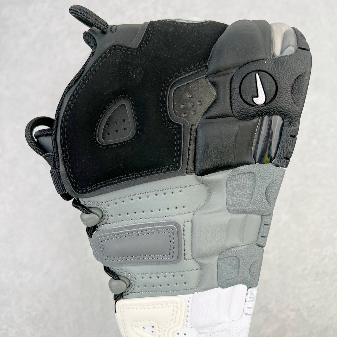 新版 Nike Air More Uptempo Tri - Color 皮蓬 大AIR 白灰黑 低筒 篮球鞋 男鞋 女鞋 921948-002
