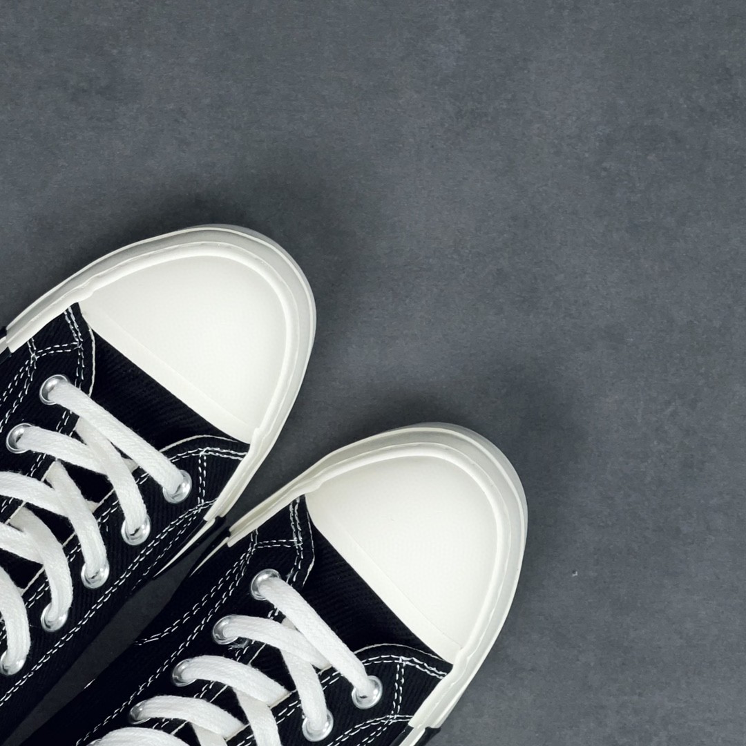 Rick Owens DRKSHDW Converse Turbodrk Chuck Taylor ALL Star 1970S Ox  黑色 高筒 板鞋 休闲鞋 帆布鞋 男鞋 女鞋 172347C